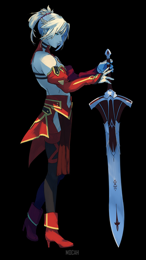 Mordred from Fate/Apocrypha with a sword