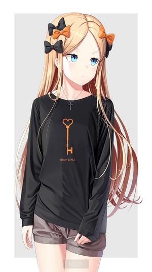 Anime girl with blonde hair and blue eyes