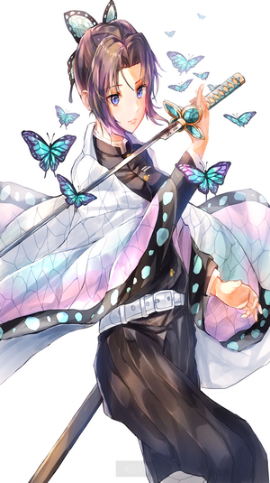 Kochou Shinobu from Kimetsu no Yaiba with butterflies