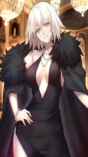 Jeanne d'Arc Alter from Fate/Grand Order in a black dress