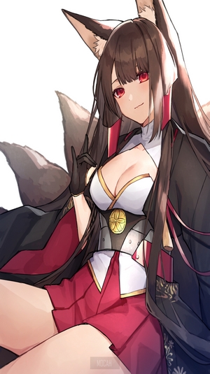 Akagi from Azur Lane in Elegant Pose