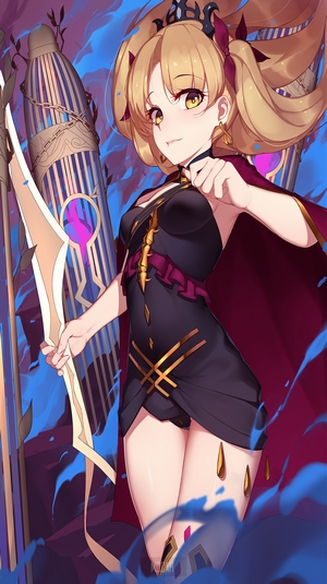 Ereshkigal from Fate/Grand Order in Dark Attire