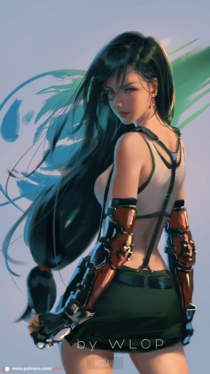 Tifa Lockhart from Final Fantasy VII by WLOP