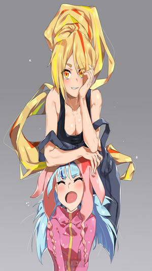 Saki Nikaidou and Lily Hoshikawa from Zombieland Saga fan art