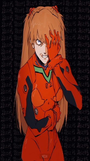 Asuka Langley Soryu from Neon Genesis Evangelion fan art