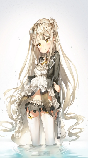 Anime girl with Desert Eagle from Girls Frontline