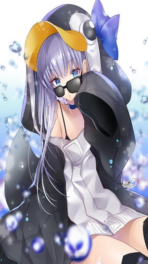Meltlilith from Fate Series wearing a penguin hoodie