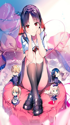 Kaguya Shinomiya with Mini Chibi Characters