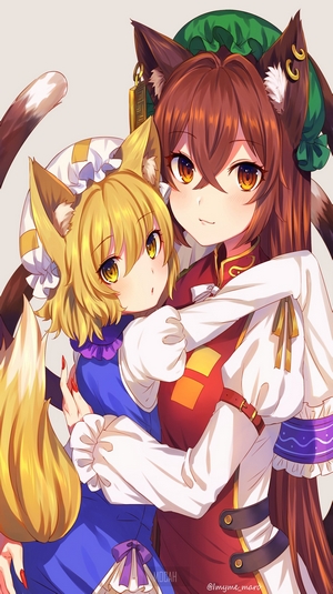 Chen and Ran from Touhou Project