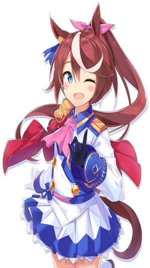 Anime girl with horse ears and tail