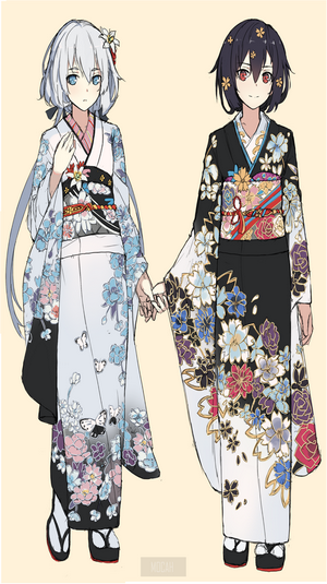 Zombieland Saga Kimono Girls Junko and Ai