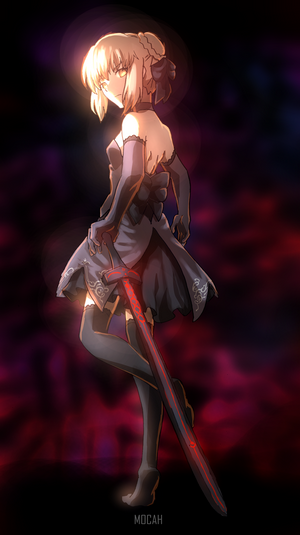 Saber Alter from Fate/Stay Night with Excalibur