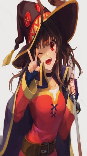 Megumin from Kono Subarashii Sekai ni Shukufuku wo! anime