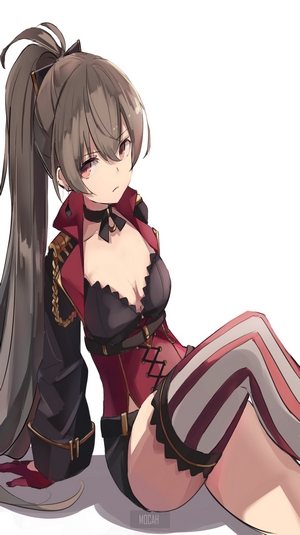 Jean Bart from Azur Lane with Long Ponytail