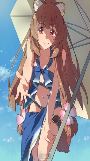 Raphtalia from The Rising of the Shield Hero at the beach
