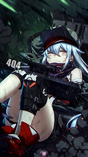 G11 from Girls Frontline in the rain