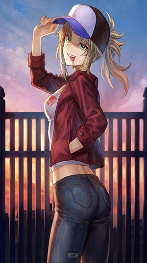 Mordred from Fate/Apocrypha in Casual Outfit