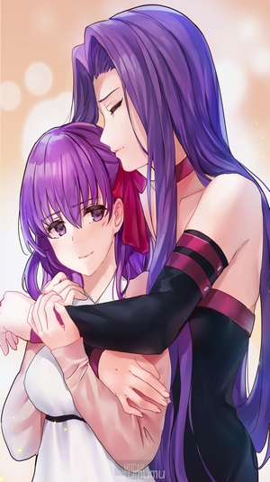 Rider and Matou Sakura from Fate/Stay Night