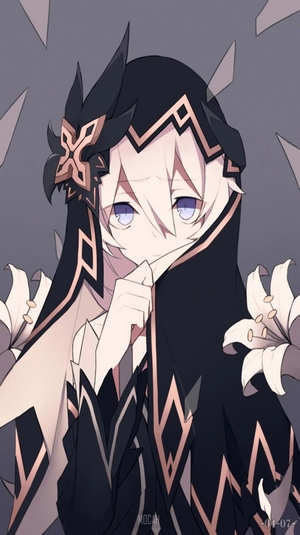 Anime girl with flowers from Honkai Impact 3rd
