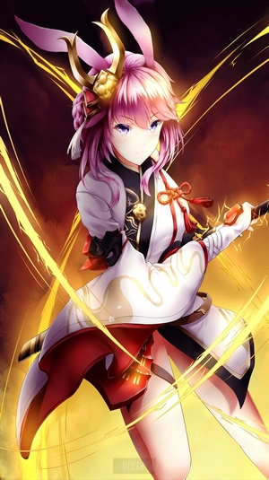 Yae Sakura from Honkai Impact 3rd with pink hair