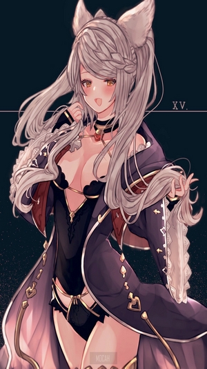 Anime girl with cat ears from Granblue Fantasy