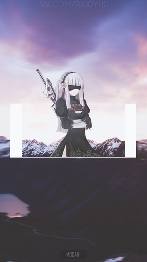 2B from Nier: Automata with sword and blindfold