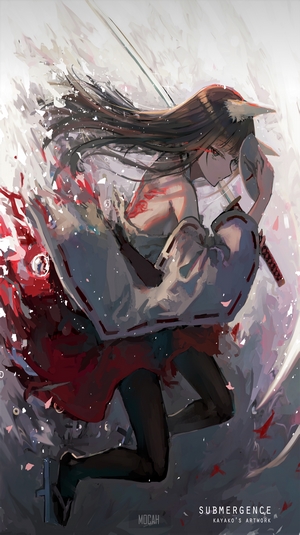 Fantasy Anime Girl with Animal Ears and Long Hair