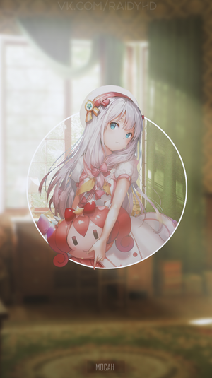 Izumi Sagiri from Eromanga Sensei holding a plush toy