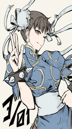 Chun-Li Street Fighter Anime Portrait