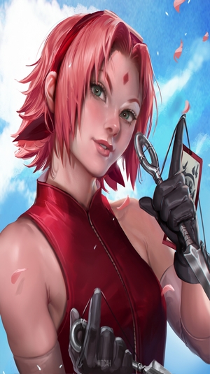 Haruno Sakura from Naruto Shippuuden Illustration