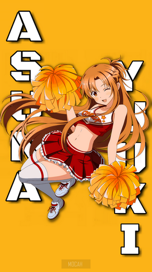 Asuna Yuuki from Sword Art Online as a Cheerleader
