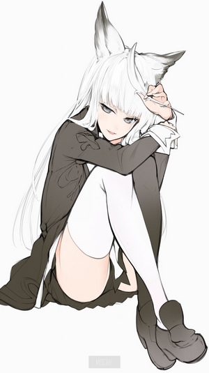 Anime girl with animal ears from Granblue Fantasy