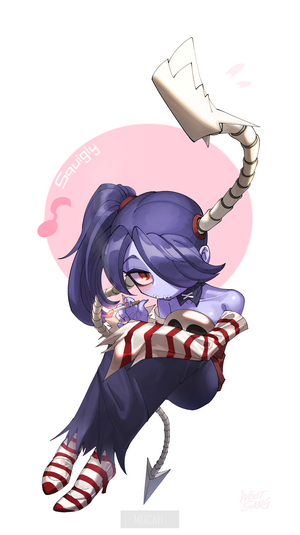 Squigly from Skullgirls