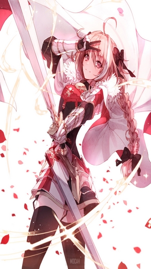 Astolfo from Fate/Grand Order holding a sword