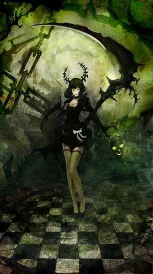 Dead Master from Black Rock Shooter with scythe and chains