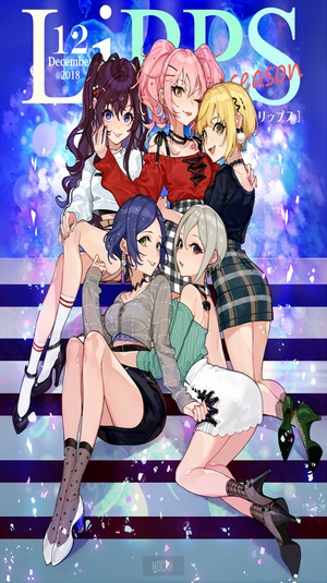 5 anime girls from THE IDOLM@STER CINDERELLA GIRLS: Hayami Kanade, Shiki Ichinose, Syuko Shiomi