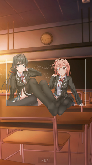 Yui Yuigahama and Yukino Yukinoshita from My Teen Romantic Comedy SNAFU