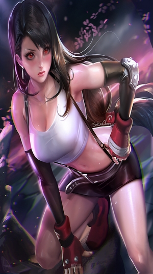 Tifa Lockhart in Dynamic Action Pose