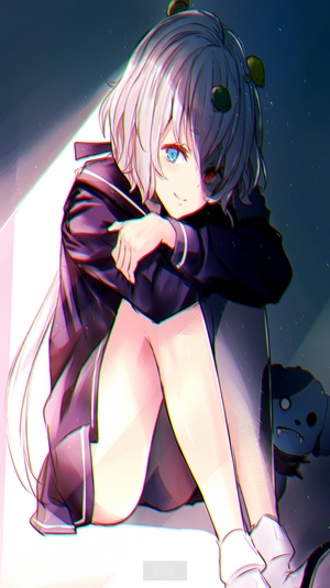 Junko Konno from Zombieland Saga sitting