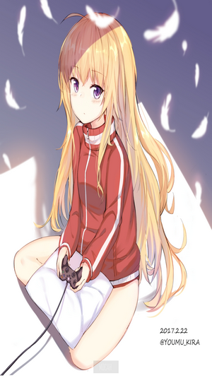Gabriel Dropout: Gabriel White Tenma playing video games