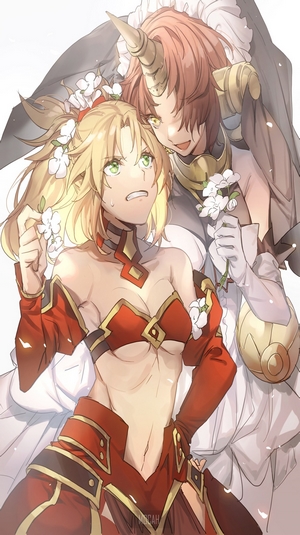 Mordred and Frankenstein from Fate Series