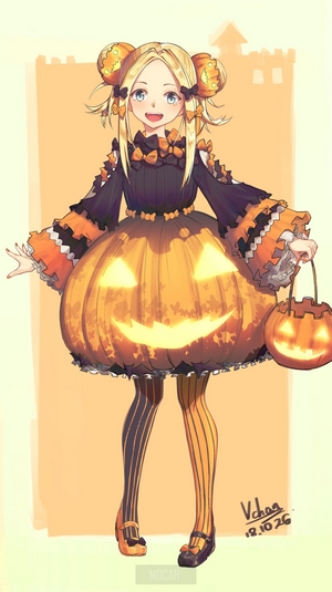 Abigail Williams from Fate/Grand Order in Halloween costume