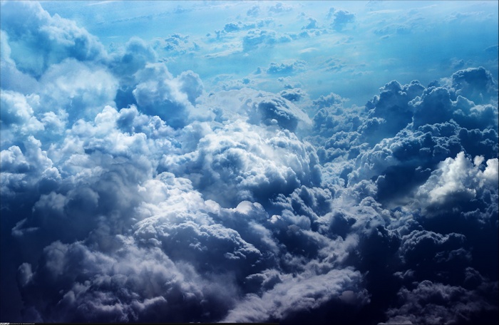 Dramatic Stormy Sky Filled with Thick Clouds