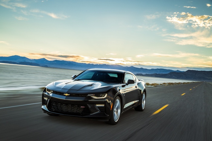 Black Chevrolet Camaro SS 2016 Muscle Car