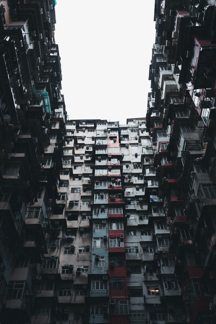 Apartment buildings in Hong Kong