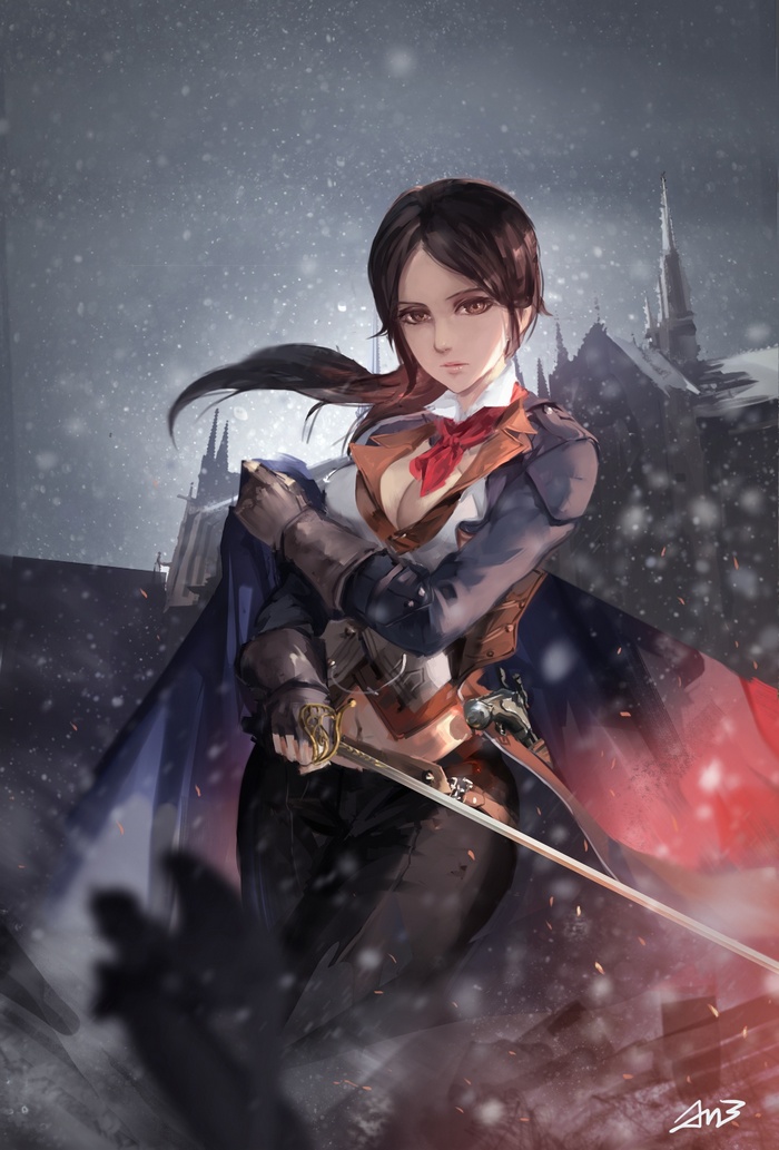 Arno Dorian genderswapped from Assassins Creed: Unity