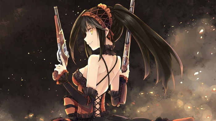 Kurumi Tokisaki from Date A Live with guns