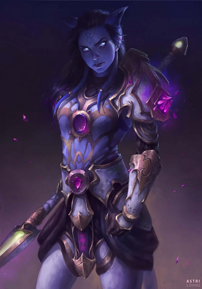 Draenei warrior from World of Warcraft