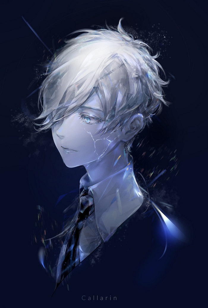 Phos (Houseki no Kuni), Antarcticite (Houseki no Kuni), portrait, Houseki no kuni