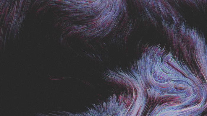 Abstract pixel sorting with colorful lines